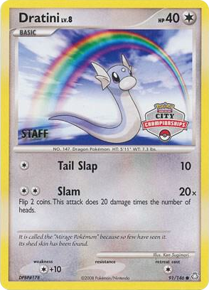 0091 Dratini - 91/146 (City Championships) [Staff] Promo League & Championship Cards