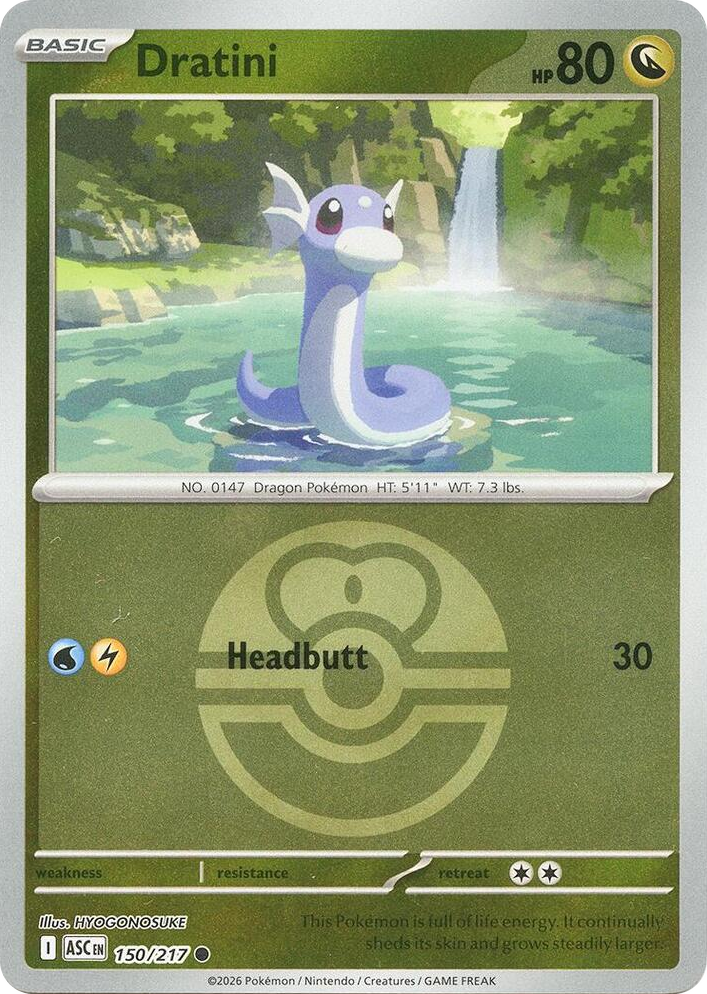 0150 Dratini (Love Ball) Common Ascended Heroes