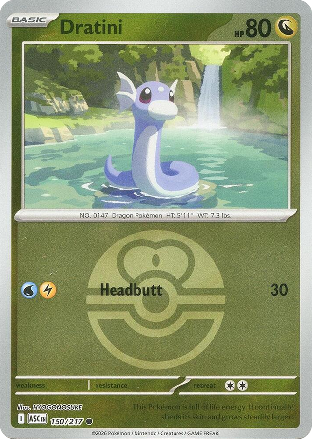 0150 Dratini (Love Ball) Common Ascended Heroes