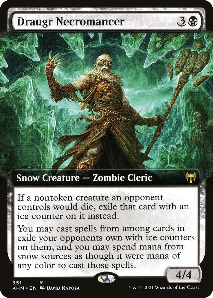 0351 Draugr Necromancer (Extended Art) R Kaldheim