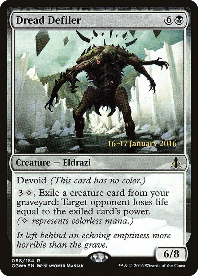0068 Dread Defiler R Prerelease Cards