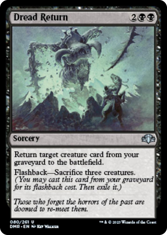 0080 Dread Return U Dominaria Remastered