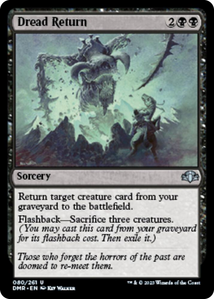 Dread Return #80 U - Dominaria Remastered Pokemon card