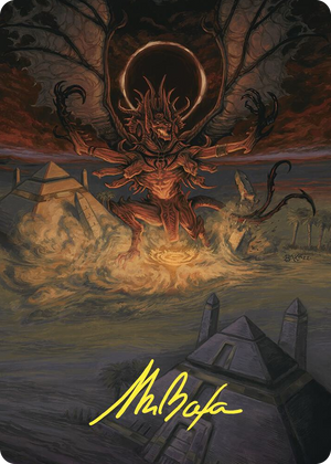 0036 Dread Return Art Card (Gold-Stamped Signature) S Art Series: Commander Masters