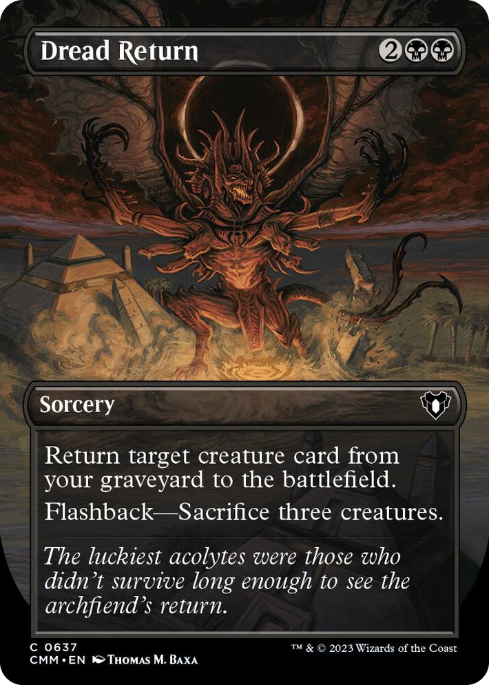 0637 Dread Return (Borderless) C Commander Masters