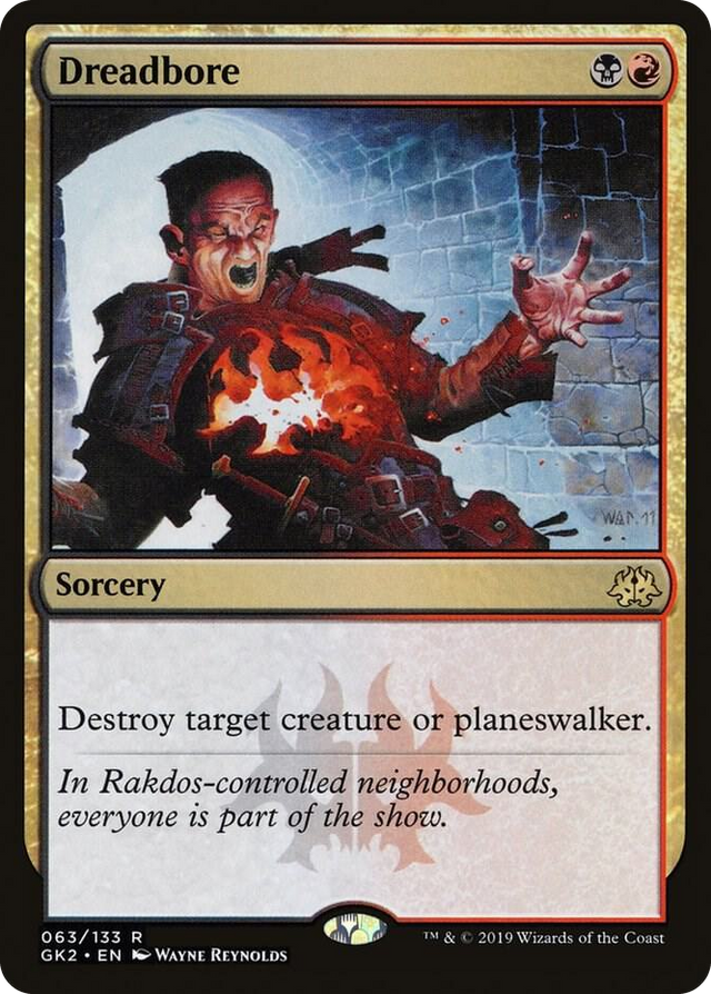 0063 Dreadbore R Ravnica Allegiance: Guild Kits