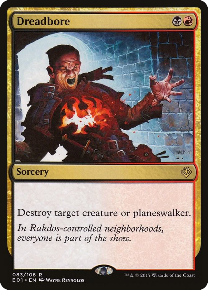 Dreadbore #83 R - Archenemy: Nicol Bolas Pokemon card