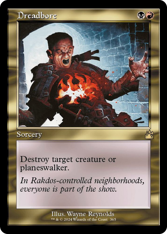 0365 Dreadbore (Retro Frame) R Ravnica Remastered