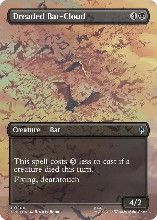 0206 Dreaded Bat-Cloud (Borderless) U The Hobbit