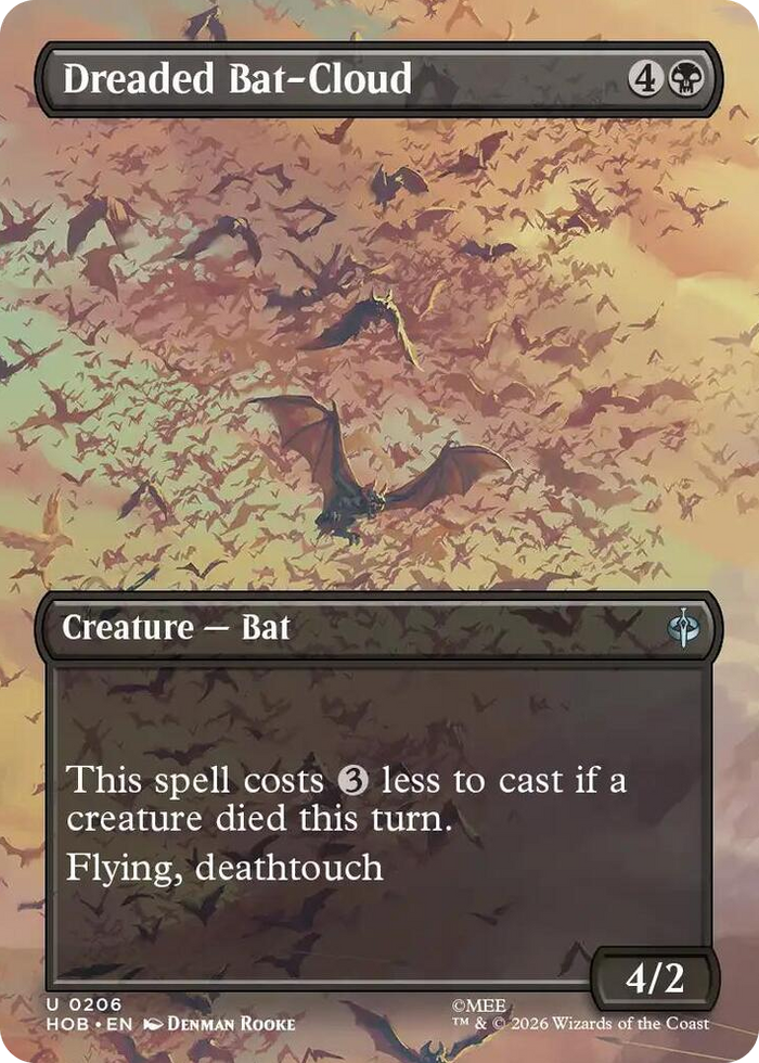 Dreaded Bat-Cloud (Borderless) #206 U - The Hobbit Pokemon card