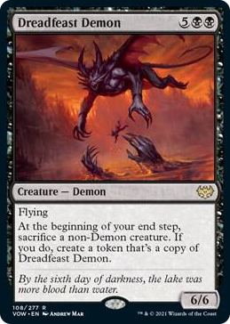 0108 Dreadfeast Demon R Innistrad: Crimson Vow