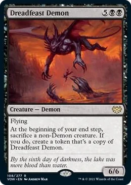 0108 Dreadfeast Demon R Innistrad: Crimson Vow
