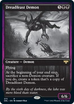 0375 Dreadfeast Demon R Innistrad: Double Feature
