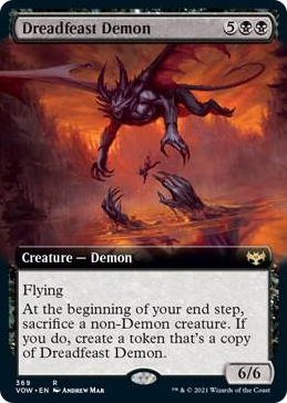 Dreadfeast Demon (Extended Art) #369 R - Innistrad: Crimson Vow Pokemon card