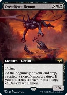 0369 Dreadfeast Demon (Extended Art) R Innistrad: Crimson Vow