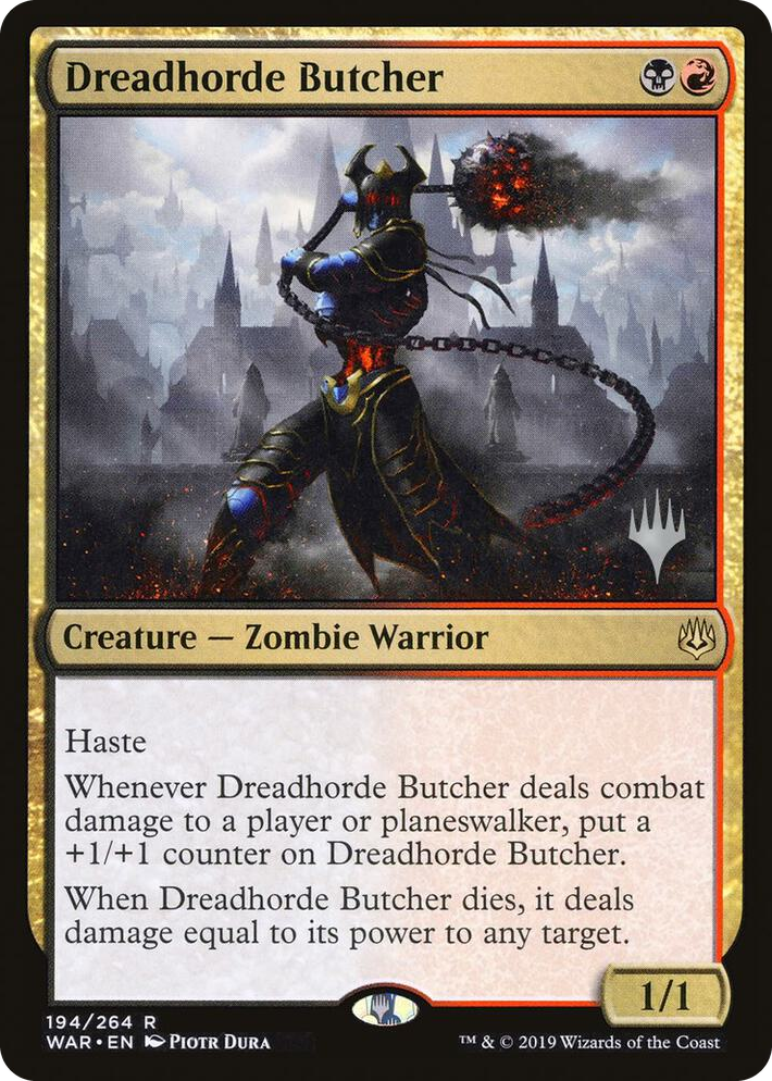 0194 Dreadhorde Butcher R Promo Pack: Throne of Eldraine