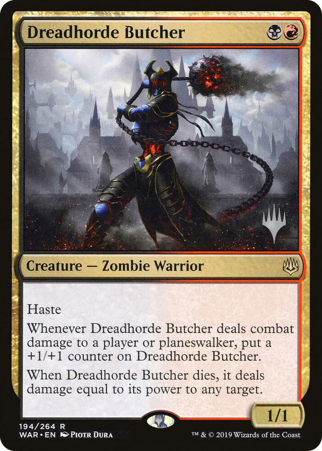 0194 Dreadhorde Butcher R Promo Pack: Throne of Eldraine