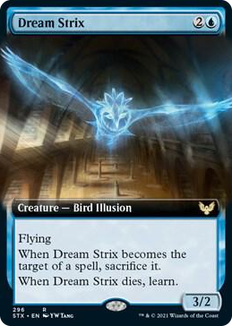 0296 Dream Strix (Extended Art) R Strixhaven: School of Mages