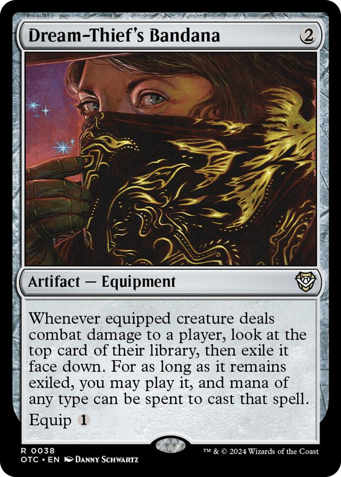 Dream-Thief's Bandana #38 R - Commander: Outlaws of Thunder Junction Pokemon card