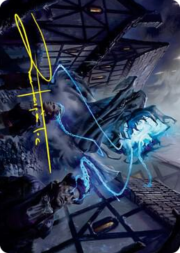 0022 Dreamshackle Geist Art Card (Gold-Stamped Signature) S Art Series: Innistrad: Crimson Vow