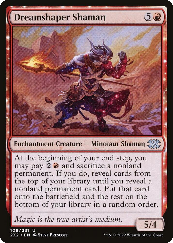 Dreamshaper Shaman #108 U - Double Masters 2022 Pokemon card