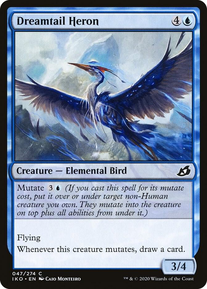 0047 Dreamtail Heron C Lair of Behemoths