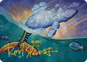 0002 Dreamtide Whale Art Card (Gold-Stamped Signature) S Art Series: Modern Horizons 3