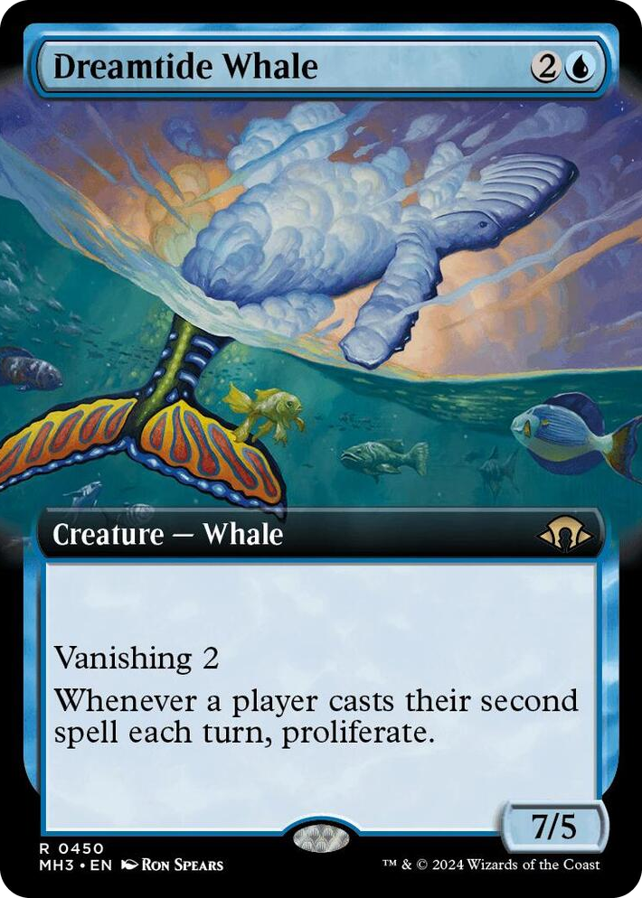 0450 Dreamtide Whale (Extended Art) R Modern Horizons 3