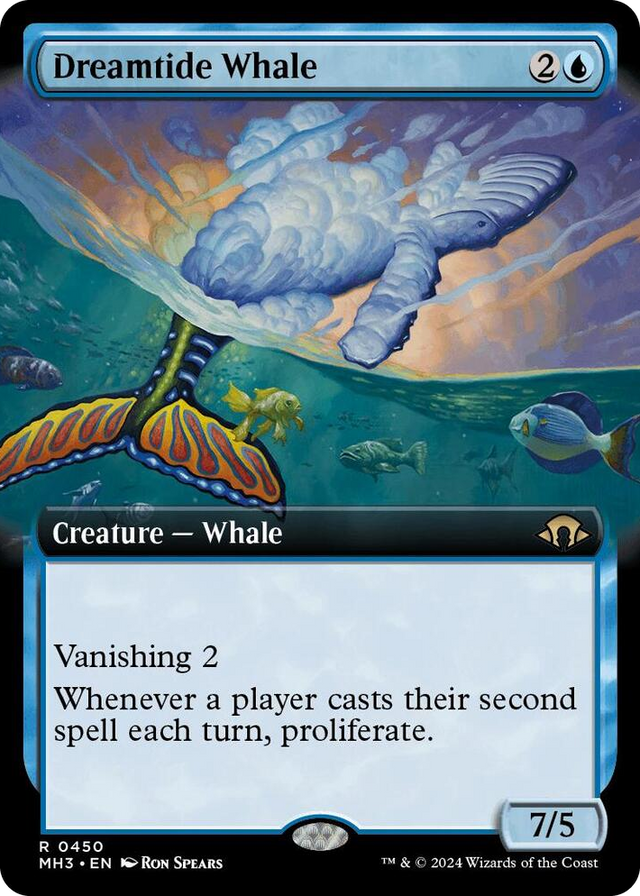 0450 Dreamtide Whale (Extended Art) R Modern Horizons 3