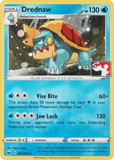 0061 Drednaw - 061/202 (League Promo) Promo League & Championship Cards