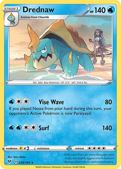 0039 Drednaw - 39/185 (Cracked Ice Holo) Holo Rare Deck Exclusives