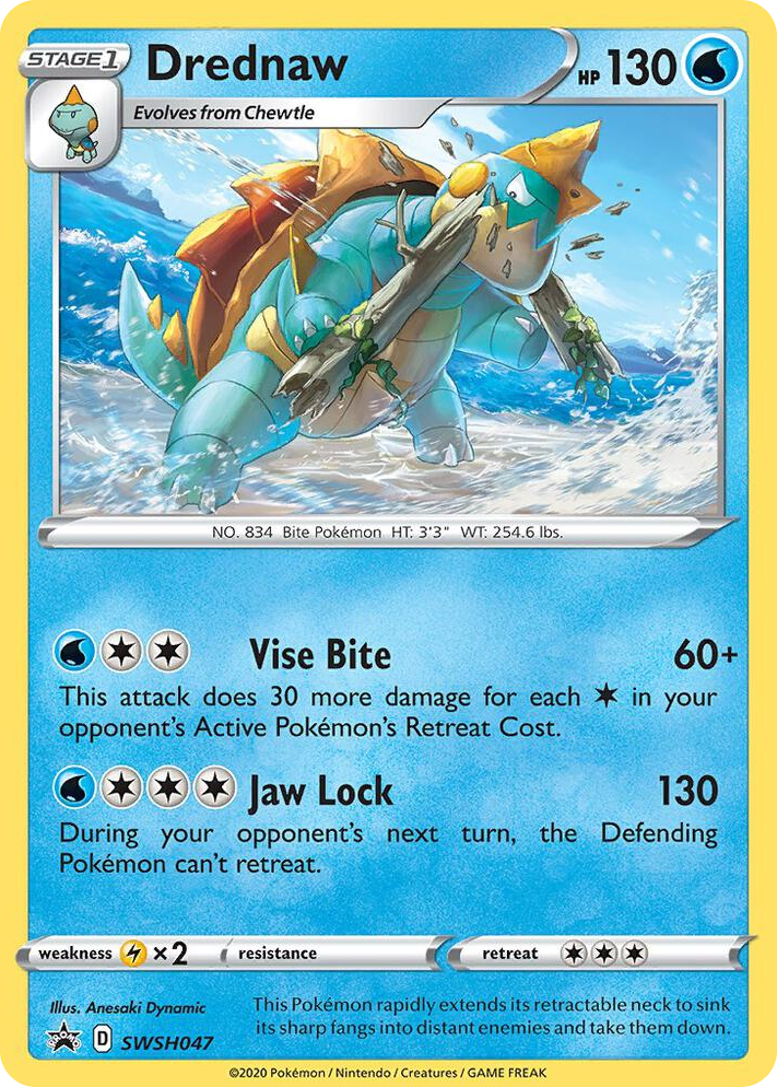 0047 Drednaw - SWSH047 Promo Sword & Shield Promo Cards