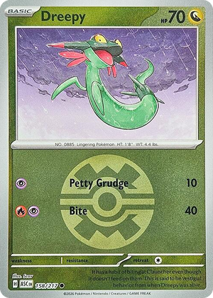 0158 Dreepy - 158/217 (Quick Ball) Common Ascended Heroes