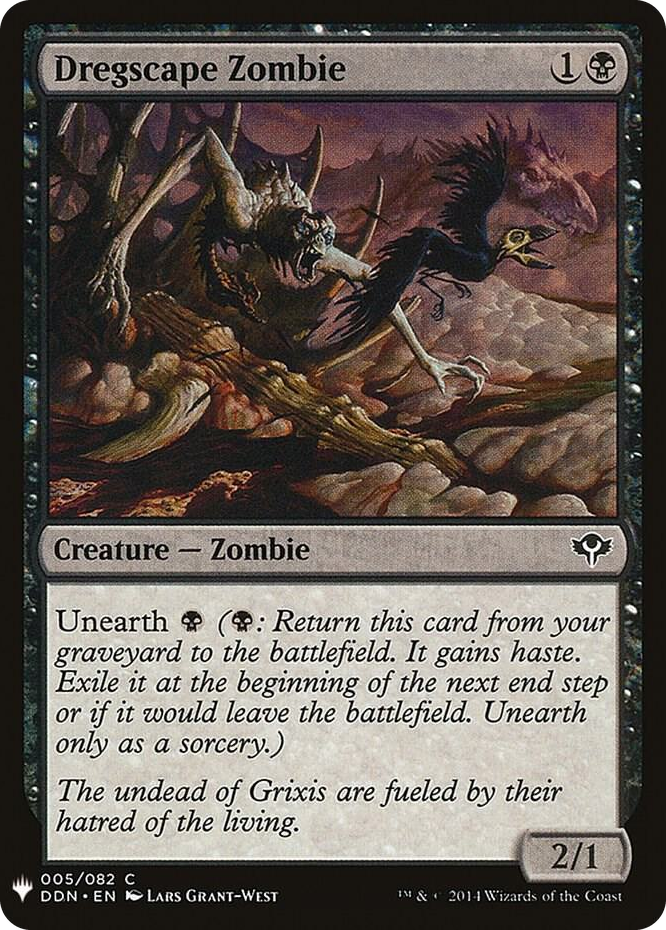 0005 Dregscape Zombie C The List Reprints