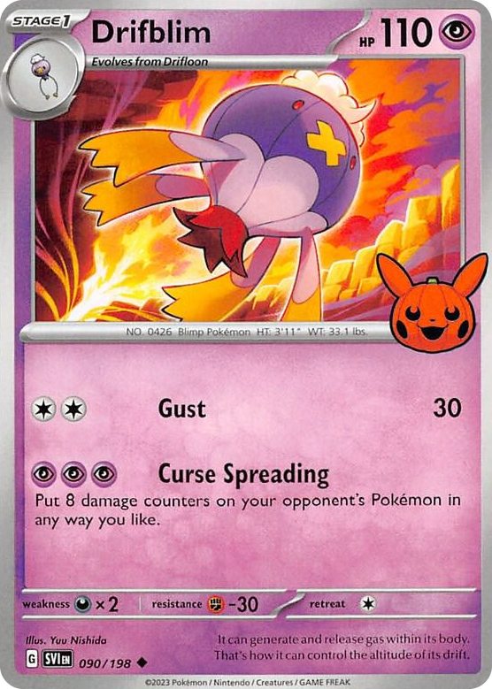 0090 Drifblim Uncommon Trick or Trade BOOster Bundle 2023