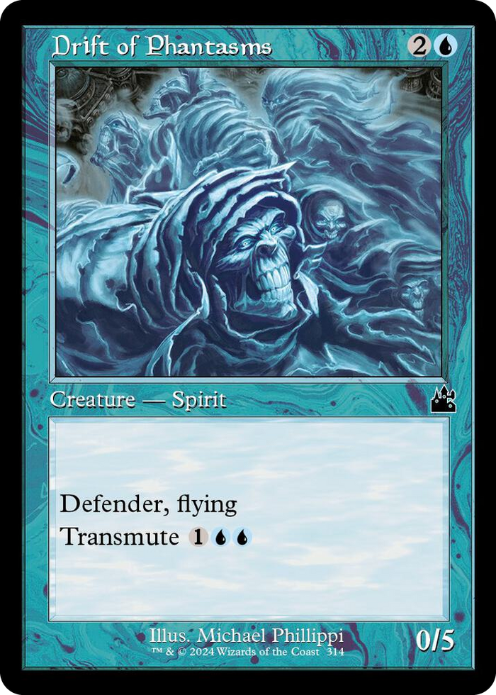 Drift of Phantasms (Retro Frame) #314 C - Ravnica Remastered Pokemon card