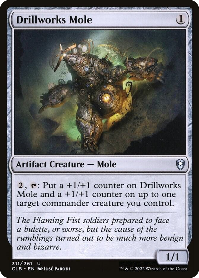 Drillworks Mole #311 U - Commander Legends: Battle for Baldur's Gate Pokemon card