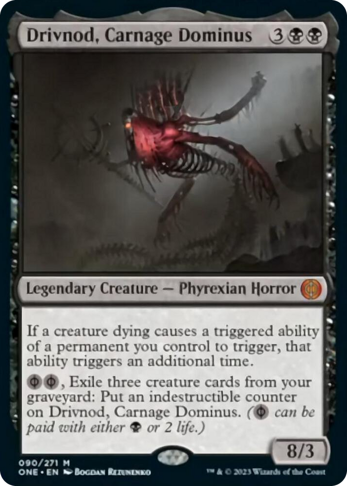 Drivnod, Carnage Dominus #90 M - Phyrexia: All Will Be One Pokemon card