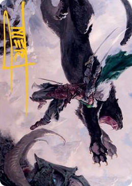 0052 Drizzt Do'Urden Art Card (Gold-Stamped Signature) S Art Series: Adventures in the Forgotten Realms