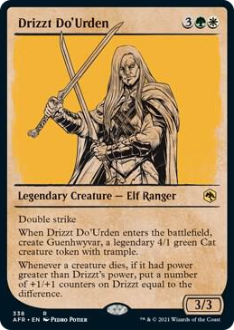 0338 Drizzt Do'Urden (Showcase) R Adventures in the Forgotten Realms