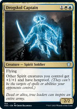 Drogskol Captain #154 U - Commander: Innistrad: Crimson Vow Pokemon card