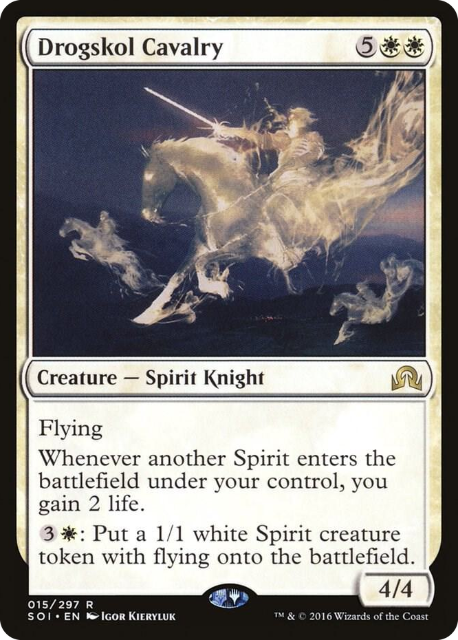Drogskol Cavalry #15 R - Shadows over Innistrad Pokemon card