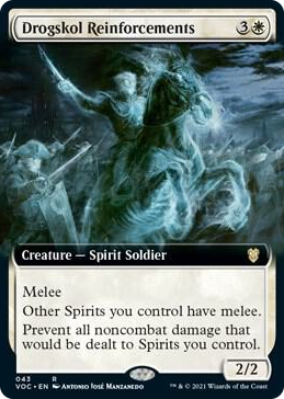 0043 Drogskol Reinforcements (Extended Art) R Commander: Innistrad: Crimson Vow