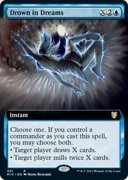 0051 Drown in Dreams (Extended Art) R Commander: Innistrad: Midnight Hunt