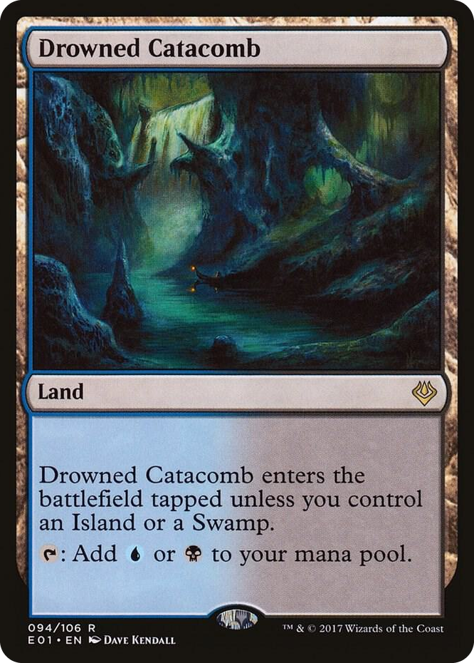 Drowned Catacomb #94 R - Archenemy: Nicol Bolas Pokemon card