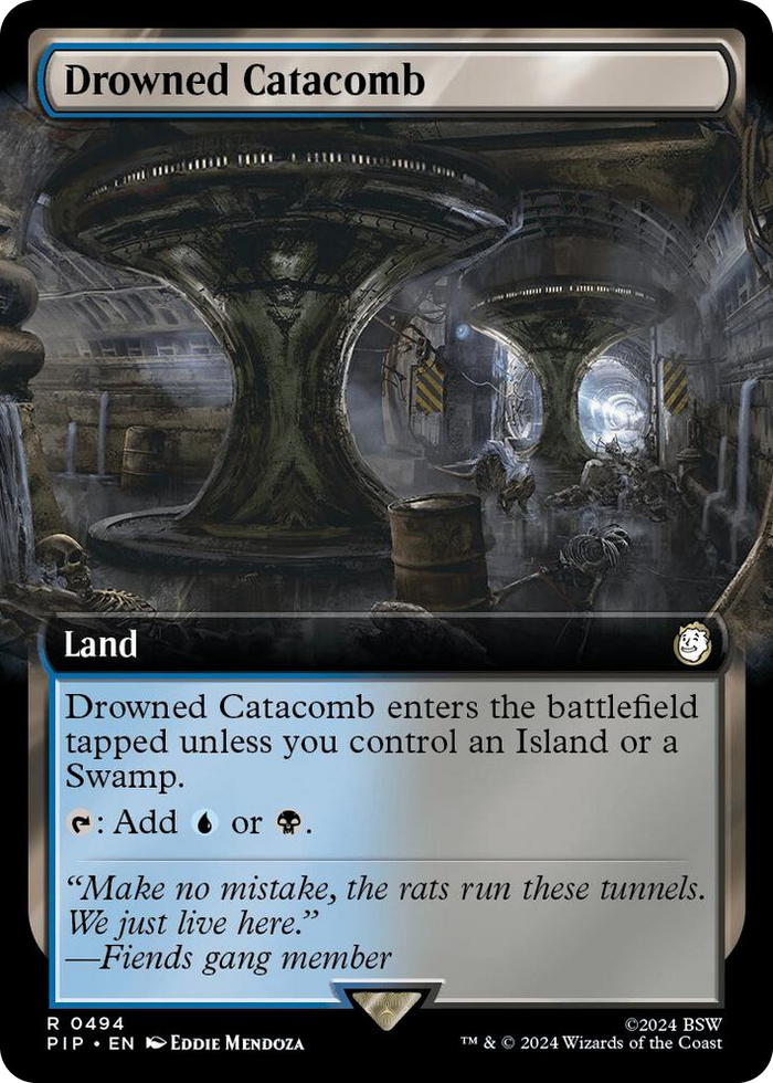 Drowned Catacomb (Extended Art) #494 R - Universes Beyond: Fallout Pokemon card