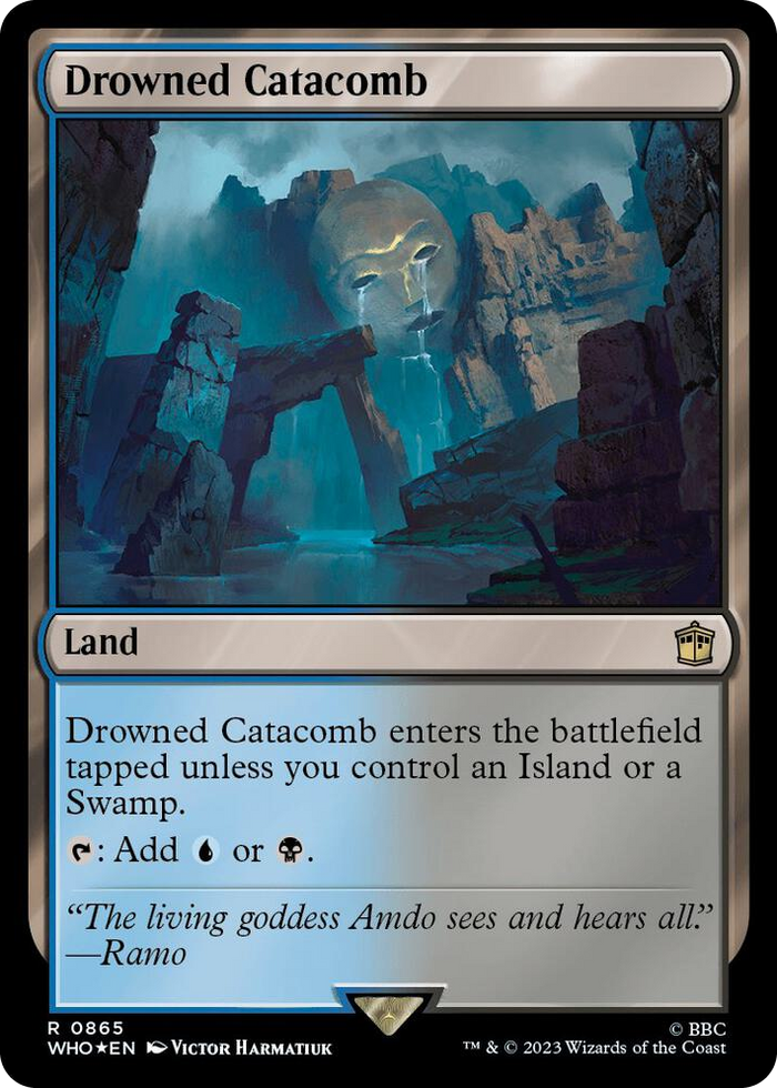 Drowned Catacomb (Surge Foil) #865 R - Universes Beyond: Doctor Who Pokemon card
