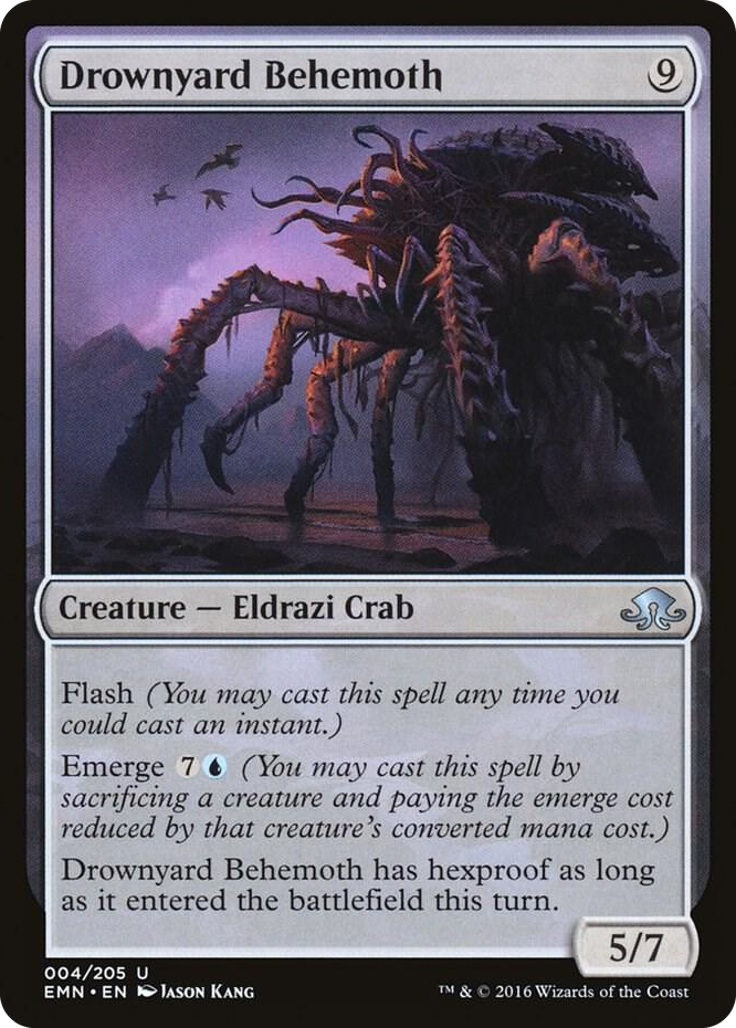 Drownyard Behemoth #4 U - Eldritch Moon Pokemon card