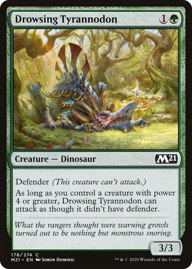 0178 Drowsing Tyrannodon C Core Set 2021