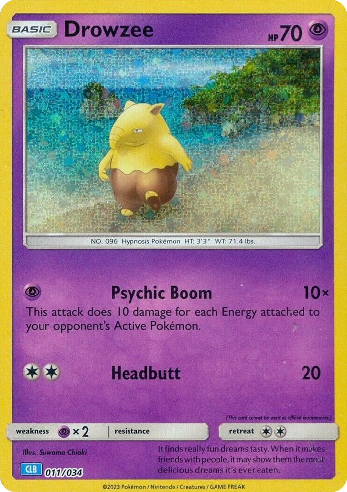 0011 Drowzee Classic Collection Trading Card Game Classic